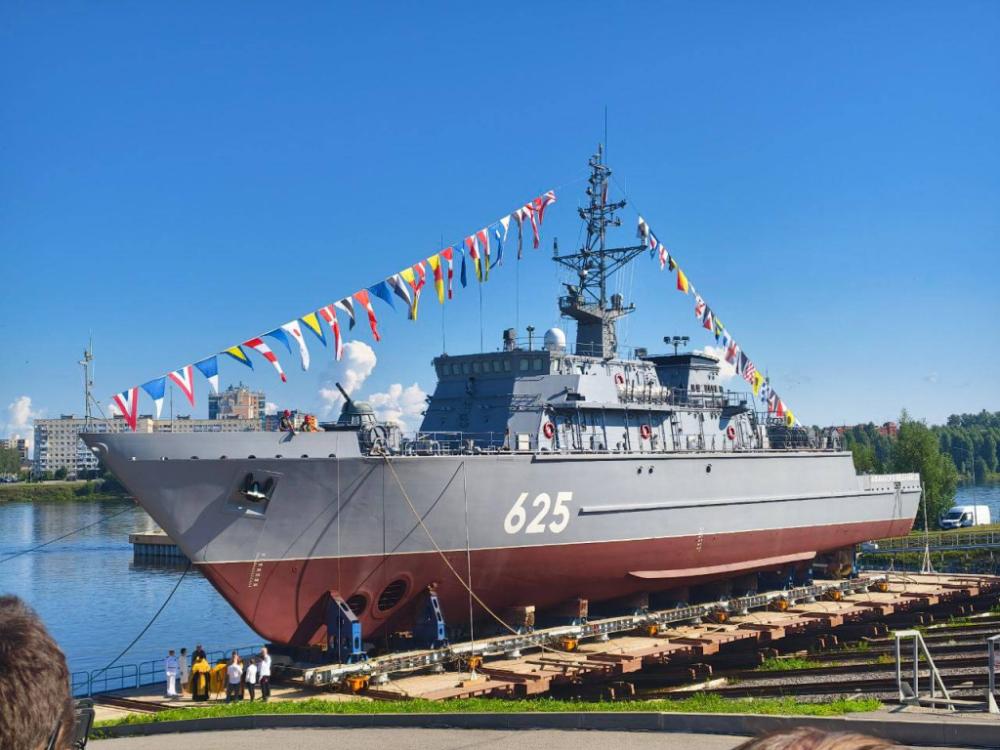 В ОСК спустили на воду девятый корабль противоминной обороны «Афанасий Иванников»