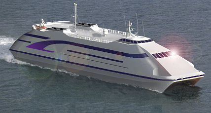 Project АLMAZ-80 Catamaran-type car-and-passenger ferry